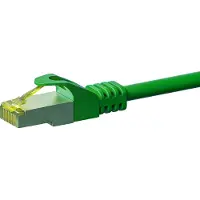 Dsit Câble réseau RJ45 S/FTP (PiMF), avec câble brut Cat.7, vert, 30m (DC-73-300)