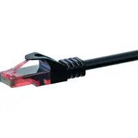 Dsit CAT6 câble réseau, U/UTP, 50 mètres, noir, 100% cuivre (DC-60-500)