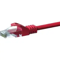 Dsit Câble réseau CAT5e, U/UTP, 3 mètres, rouge, 100% cuivre