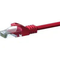 Dsit Câble réseau CAT 6 U/UTP - 7,50 mètres - rouge - CCA