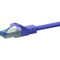 Dsit CAT 6a câble réseau LSOH - S/FTP - 0,25 mètre - violet