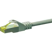 Dsit Câble réseau RJ45 S/FTP (PiMF), avec câble brut CAT 7, gris, 3m