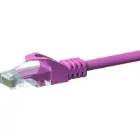 Dsit CAT5e câble réseau, U/UTP, 20 mètres, rose, 100% cuivre (DC-59-200)