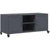 vidaXL Armoire TV anthracite 100,5x39x43,5 cm Acier