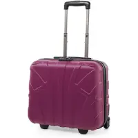 Suitline - Trolley pilote Laptop valise 2 roulettes porte-documents, Bordcase avion Underseater valise pilote Businesstrolley Hardcase Carry-On Hand Luggage ABS, TSA, 38 cm,Magenta
