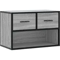 vidaXL Armoire TV Gris Sonoma 60x31x39,5 cm Bois composite et métal