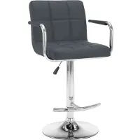 vidaXL Tabouret de bar 2 pcs. Simili cuir gris