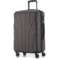 Suitline - Valise rigide moyenne avec joint d'expansion Check-In Bagages Trolley extensible Valise à roulettes Valise de voyage, taille M, 4 roulettes, TSA, 66 cm, 100% ABS,Titan