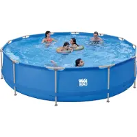 Happy People Kit piscine à cadre en acier , 420 x 84 cm