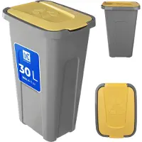 Kadax Poubelle pour le tri sélectif, 30 l, avec couvercle