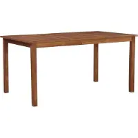 The Living Store Table de jardin 150x90x74 cm Acacia massif