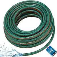 KOTARBAU Tuyau Arrosage PVC 30 m 3/4 Pouce Vert Orange Tuyau D'Arrosage Jardin Renforcé Flexible Durable 4 Couches