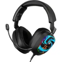 Konix 80389000018, filaire, gaming, casque, noir