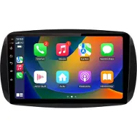 AWESAFE Android Radio 64 GB pour Smart 453 Fortwor Forfour Carplay Navi Commandes au volant Bluetooth RDS WIFI DSP GPS DAB+