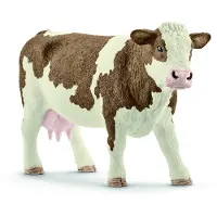 Schleich 13801 Farm Life 13801 Fleckvieh-Kuh