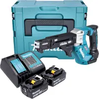 Makita Visseuse sans fil DFR 552 STJ 18 V 25 - 55 mm Brushless + 2 batteries 5,0 Ah + chargeur + Makpac
