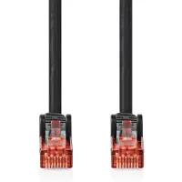 Ginza.se Câble réseau CAT6 | RJ45 mâle | RJ45 mâle | U/UTP | 20 m | Extérieur | Rond | PVC | Noir | Boîte