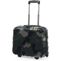 Suitline - Trolley pilote Laptop valise 2 roulettes porte-documents, Bordcase avion Underseater valise pilote Businesstrolley Hardcase Carry-On Hand Luggage ABS, TSA, 38 cm,Camouflage