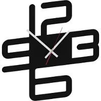 Gamet Horloge murale moderne AD210 - Structure noire minimaliste
