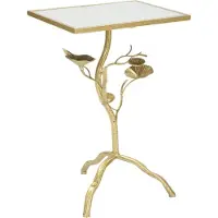 Mauro Ferretti table d'appoint Tisty 40x30x60 cm or