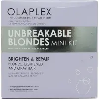 Olaplex Unbreakable Blondes Mini Kit Kit de soins capillaires anti-casse pour cheveux secs 110ml