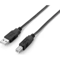 Equip USB Kabel 2.0 A-B 480Mbps St/St 2.00m schwarz Polybeutel