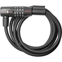 Trelock SK415 Antivol à câble spiralé Code 180/15mm Noir