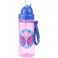 Skip*hop Mug Zoo avec paille PP sans PVC ni BPA Papillon 12m+