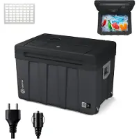 Peme Glacière électrique Essential 50L - Réfrigérateur de camping pour voiture Chariot silencieux Fonction chauffage Mini-réfrigérateur Voiture Camion Voyage Glacière d'extérieur, camping