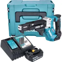 Makita Visseuse sans fil DFR 552 RT1J 18 V 25 - 55 mm Brushless + 1 batterie 5,0 Ah + chargeur + Makpac
