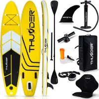 Thunder Coast Yellow Stand Up Paddle Board 320 x 75 x 15 cm Jaune 150 kg