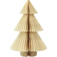 Viana Papier Sapin de Noël Crème Or 30cm Décoration