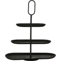 Mica Decorations Rama Etagere 3 niveaux - L48 x L20 x H55 cm - Métal - Noir