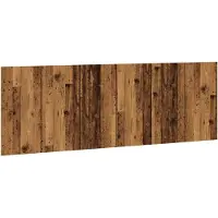 vidaXL Tête de lit murale imitation vieux bois 240x1,5x80 cm Bois composite