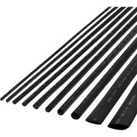 Inny Kit de gaines thermorétractables Rebel 3,5mm 10 pcs noir