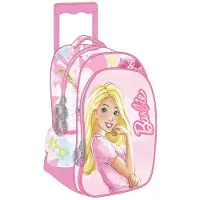 Barbie Sac à dos à roulettes Paints pour la maternelle, 30 cm