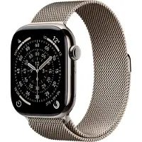 Apple Watch Series 11 gps + Cellular - 46mm natural Titanium Case Natural Milanese Loop S/m