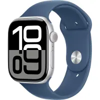Apple Watch Series 10 4G 46 mm Argent Bracelet Sport M/L