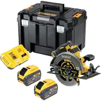 DeWalt Scie circulaire sans fil 54V XR FlexVolt 190 mm Brushless + lame + TSTAK DCS 578 NT - sans batterie, sans chargeur
