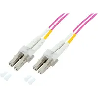 EFB Elektronik O0319.7,5 Duplex Jumper LC-LC 50/125,OM4,LSZH,violett,2.0mm,7,5m