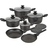 Klausberg set de pots avec revetement antiadhésif marbré 12 pieces KB7658