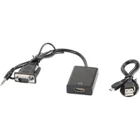 Lanberg ADAPTADOR LANBERG VGA HEMBRA+AUDIO 3.5MM JACK/HDMI MACHO