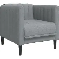 vidaXL Fauteuil gris foncé tissu