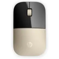 HP Souris sans fil Z3700, dorée, ambidextre, optique, sans fil RF, 1 200 DPI, dorée