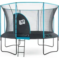 Tp Toys Trampoline "Genius" avec filet de sécurité bleu / noir Ø 366 cm