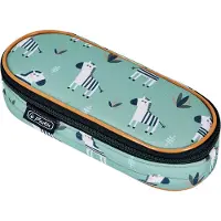 Herlitz 50043491 Schlampermäppchen Crazy Zebra Motiv, 21,5 x 9,5 cm