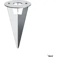 SLV ERDSPIESS, pour HELIA lampe d'allée et lampe sur pied, acier inoxydable, 17 cm