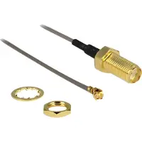 DeLOCK 88816, Schwarz, MHF (I-PEX), RF SMA