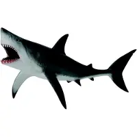 Collecta Requin blanc à gueule ouverte-xl88729 Figurine Argent 3-6 ans Argent 3-6 ans