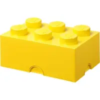 LEGO 40000802 Brique de rangement STORAGE BRICK 6, 8,47 litres, jaune